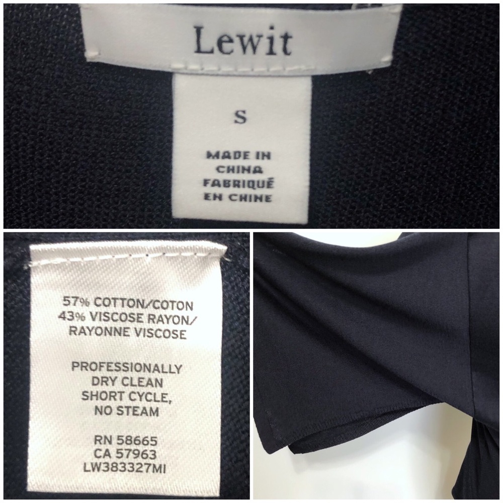 SOLD Lewit Tie Back Split Sleeve Sweater Blouse - Picture 7 of 8
